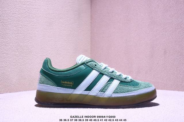Bad Bunny X Adidas Originals Gazelle Indoor 舒适百搭 耐磨 低帮 板鞋 男女同款 橙色 货号:Js5050 Js50