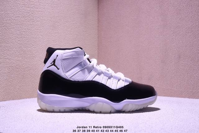 真标Nike Air Jordan 11 Retro Concord 耐克 Aj11代迈克尔 乔丹高帮运动文化篮球鞋 Xm0909Q405