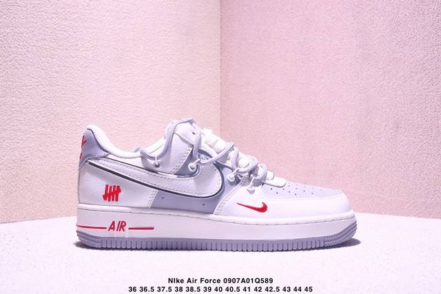 海外限量发售！公司级Nike Air Force 1 '07 Low “Un联名 米白银边抽绳”空军一号 低帮 运动鞋 休闲鞋 折边针车 工艺难度大 原楦头原纸