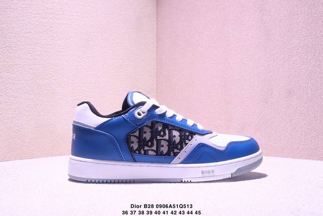 高奢品牌-Dior迪奥 B28 Oblique Galaxy Low Top Sneakers B28低帮系列复古百搭运动休闲板鞋 尺码:36-45 Xm090
