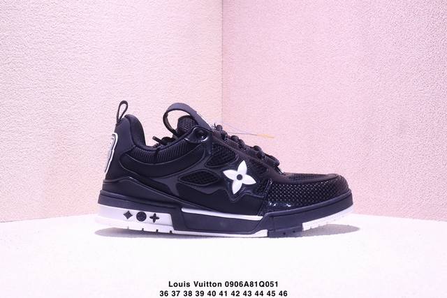 公司级路易威登 Louis Vuitton Lv路易威登板鞋 新款 Lv Trainer最新配色运动鞋 L家 篮球鞋风格运动鞋 该鞋由艺术总监 Virgil A