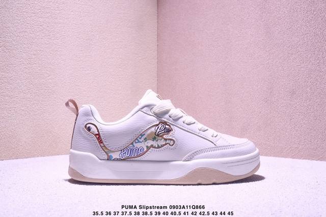 公司级puma彪马Slipstream Lo Laces 男女情侣经典撞色板鞋休闲潮流时尚板鞋 板鞋不仅添加满足当下穿着需求的细节巧思 同时秉承着 20 世纪