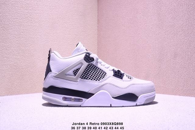 真标耐克Nike Air Jordan 4 Retro 迈克尔 乔丹Aj4代中帮复古休闲运动文化篮球鞋 货号:Dh6927-111 尺码:36 37 38 39