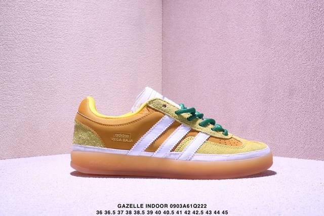 Bad Bunny X Adidas Originals Gazelle Indoor 舒适百搭 板鞋 男女同款 棕白 Xm0903Q222