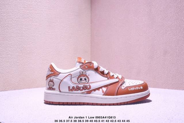 海外爆款限量发售！Travis Scott X Fragment Design X Jordan Air Jordan 1 Low Og Sp “Labubu联