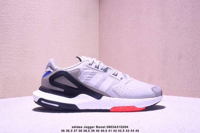 全新阿迪Ad三叶草 Originals Day Jogger Boost 慢跑者系列高弹复古休闲运动跑鞋。夜行者2代 货号：Fw4818 原楦型数据开发纸版#网