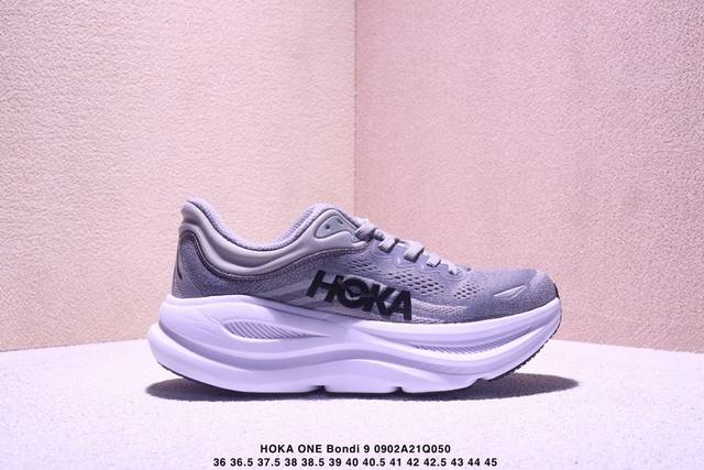 Hoka One One Bondi 9 柔软舒适防滑耐磨 低帮 休闲跑步鞋 1162012 36-45带半码 Xm0902Q050