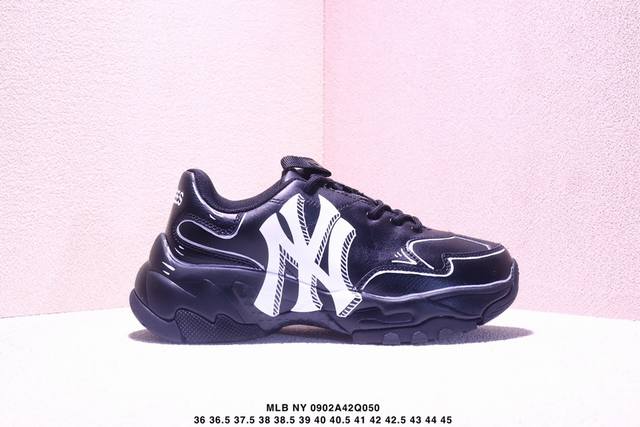 公司级Mlb Ny 印花网红老爹鞋 涂鸦恶作剧 内增高6Cm 原厂原档案数据开发 进口纳米材质 原厂全套手提袋 原盒雷射防伪标包装 官方货号: 3Asxca12