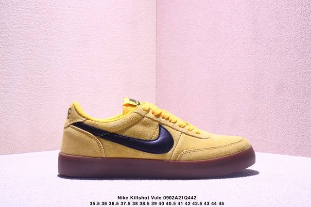 Nike Killshot Vulc 复古限定 原厂渠道 与正品无任何区别 载棕色生胶大底，流露出满满的复古气息。鞋款将于 2 月 25 日在美国指定 J.Cr