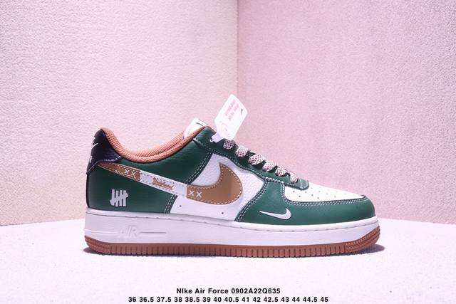 海外限量发售！公司级Nike Air Force 1 '07 Low “Un联名 草绿拼接生胶”空军一号 低帮 运动鞋 休闲鞋 折边针车 工艺难度大 原楦头原纸