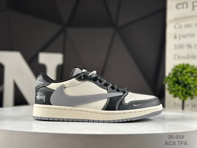 头层耐克Air Jordan 1 Low 此款主张打破传统的工业化流水线设计限制，以Made By Ideas的超级创意为理念，集结众多潮流设计师，结合时下最I