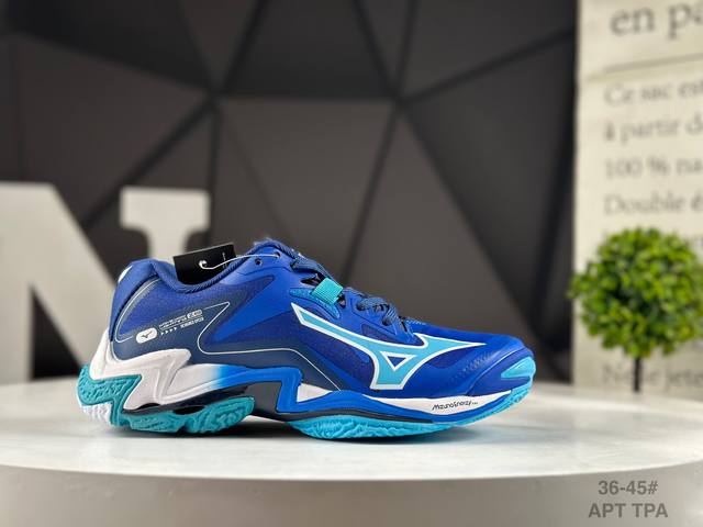 公司级Mizuno美津浓 Wave Lightning Z8 舒适 防滑耐磨 低帮 训练鞋 货号:V1Gc 010 Apt 尺码:36 36.5 37.5 38