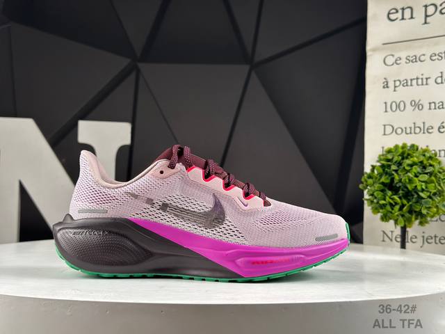 公司级耐克 Nike Air Zoom pegasus 41 耐克 超级飞马涡轮增压马拉松休闲运动慢跑鞋采用全新双层超轻透气网眼布材质 内里嵌入定型海绵 中底搭