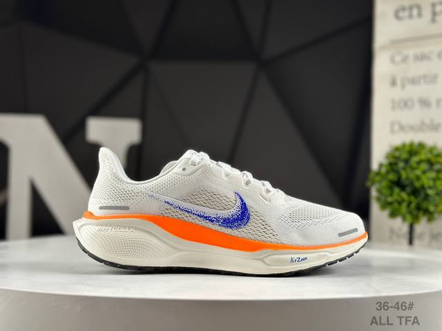 公司级耐克 Nike Air Zoom pegasus 41 耐克 超级飞马涡轮增压马拉松休闲运动慢跑鞋采用全新双层超轻透气网眼布材质 内里嵌入定型海绵 中底搭