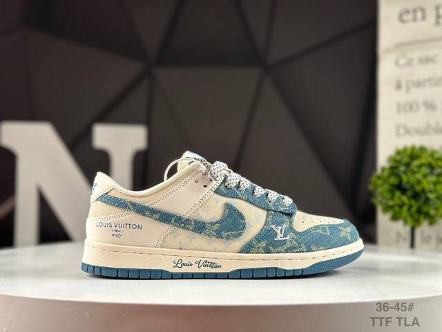 真标耐克 Nike Sb Dunk Low X Louis Vuitton 纯原大厂出品 极力推荐原装头层材料 独家版型蒸餾加工帶來的是更好的视觉和脚感体验大厂