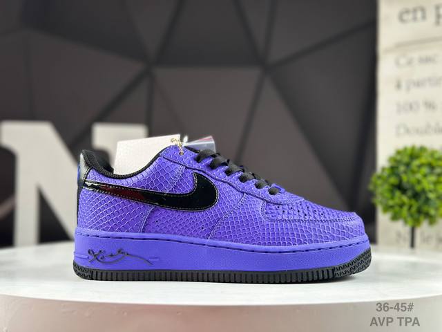 公司级耐克 Nike Air Force 1 Low 科比 空军一号低帮运动休闲板鞋 原楦头原纸板 打造纯正空军版型 专注外贸渠道 全掌内置蜂窝气垫 原盒配件