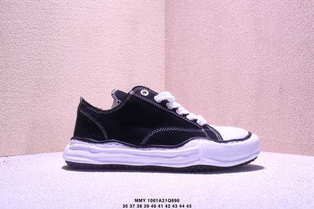 三原康裕品牌Mmy Maison Mihara Yasuhiro Original Sole Canvas Low 变形溶解雪糕底高帮休闲百搭帆布鞋 Xm 1Q