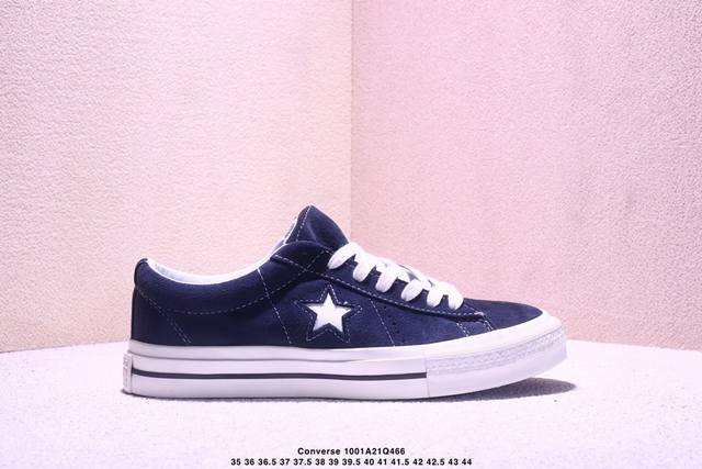 Converse One Star 95 全翻毛皮白蓝低帮复古休闲运动滑板鞋 35-44 36.5 37.5 39.5 41.5 42.5 Xm 1Q466