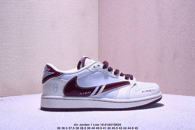 海外爆款限量发售！Travis Scott X Fragment Design X Jordan Air Jordan 1 Low Og Sp “问界联名 金瑞