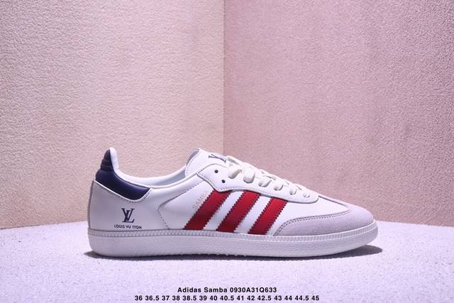 公司级Adidas Originals Samba Og ‘Diy’桑巴舞系列-Sup联名 夏季时尚百搭低帮休闲运动板鞋 白红 原装头层材料 用料绝不含糊 独家