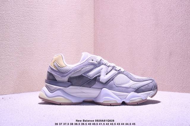 公司级New Balance 9060系列 新百伦 复古休闲运动慢跑鞋 鞋面大身由空间双格及磨砂鞋面拼接而生 采用大面积网眼以及麂皮材质覆盖鞋身 还原经典气质