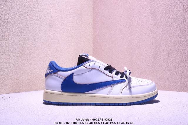 公司级Nike Air Jordan 1 X Travis Scott Aj1倒勾 乔一倒钩 耐克 低帮文化篮球鞋 完美品质出货 细节如图所示 鞋面切割工整 冲