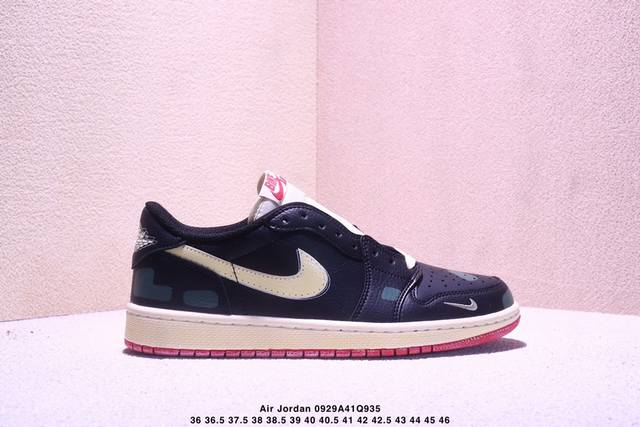 头层耐克 乔丹Air Jordan 1 Low Aj1 乔1 低帮复古文化休闲运动篮球鞋 从1985 年面世的元年款汲取设计灵感，采用简洁大方的经典外观，熟悉中