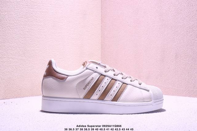 真标Adidas Originals Superstar贝壳头系列 阿迪达斯 三叶草低帮经典百搭休闲运动板鞋 货号: 尺码:36 36.5 37 38 38.5