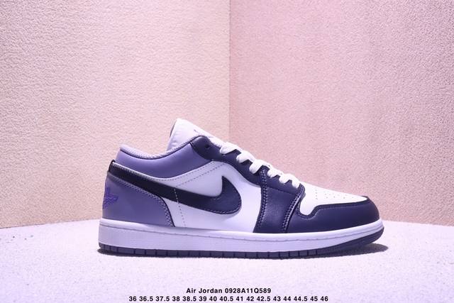 Jordan Air Jordan 1 舒适简约 低帮 复古篮球鞋 设计灵感 ：Air Jordan 1 Low于1985年首次推出，其设计灵感源自元年款Air