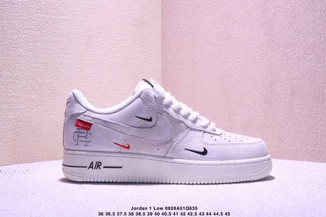 海外限量发售！公司级Nike Air Force 1 '07 Low “Supreme冠军联名--米白小三勾”空军一号 低帮 运动鞋 休闲鞋 折边针车 工艺难度