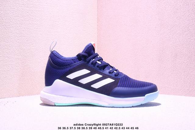 Adidas Crazyflight Mid 织物合成革 耐磨 中帮 训练鞋 男女款 Xm0927Q222
