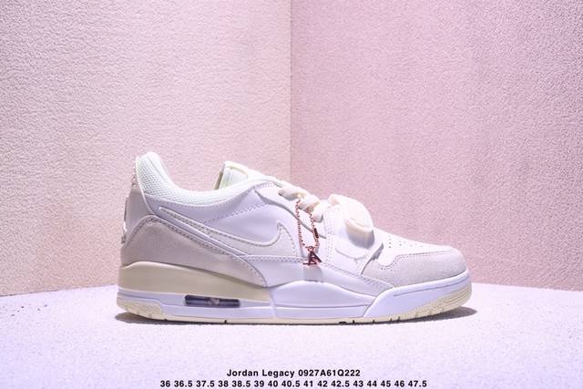 Jordan Legacy 312 Low 'coconut Milk Black' 舒适圆头 低帮 复古篮球鞋 男女款 Xm0927Q222