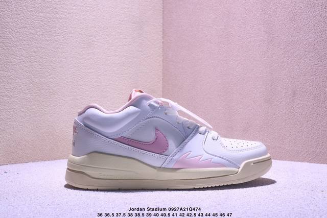 Air Jordan Stadium 90 缓震防滑休闲运动板鞋 Jordan Stadium 90充满了对Tinkerhathield 原创设计的致敬 包括中