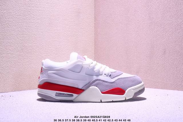 真标Nike Air Jordan 4 Rm 耐克 防滑 低帮 复古篮球鞋货号:Ib8052- 尺码:36 36.5 37.5 38 38.5 39 40 40