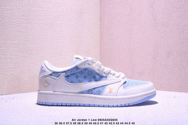海外爆款限量发售！高端定制 Travis Scott X Fragment Design X Jordan Air Jordan 1 Low Og Sp “古驰