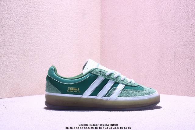 Bad Bunny X Adidas Originals Gazelle Indoor 三叶草休闲防滑耐磨低帮板鞋 Js5049 尺码：36-45 半 Xm09