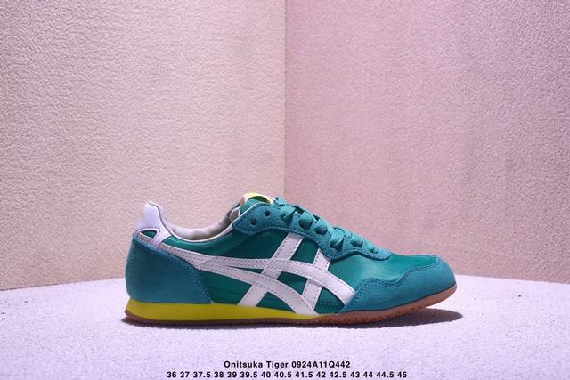 Onitsuka Tiger鬼塚虎 Serrano 复古百搭 生活休闲鞋 男女同款 绿 尺码36-45半 Xm0924Q442