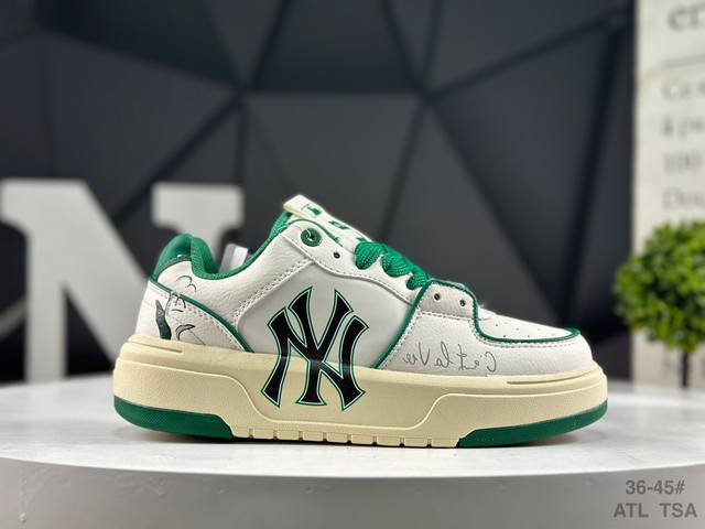 公司级Mlb Ny 印花网红老爹鞋 涂鸦恶作剧 内**6Cm 原厂原档案数据开发 进口纳米材质 原厂全套手提袋 原盒雷射防伪标包装 官方货号: 3Asxca12