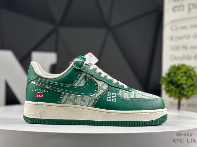 公司级 耐克 Nike Air Force 1'07 Low 巴宝莉联名 米军绿电绣 空军一号低帮休闲板鞋 货号：Dk0188 088 #定制皮料 定制鞋盒 原