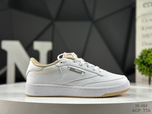 Reebok 锐步 Club C系列 Jjjjound White Qlive 运动舒适 减震耐磨 低帮休闲板鞋 货号:Gx9657 Dv7763 Ig8240