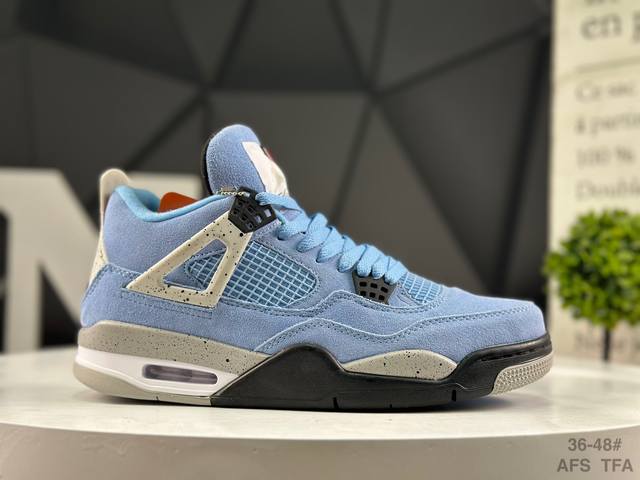 公司级带半码 耐克 Nigel Sylvester X Air Jordan 4 Og Aj4乔4 联名款文化篮球鞋 货号：Ct8527 400 尺码：如图所示