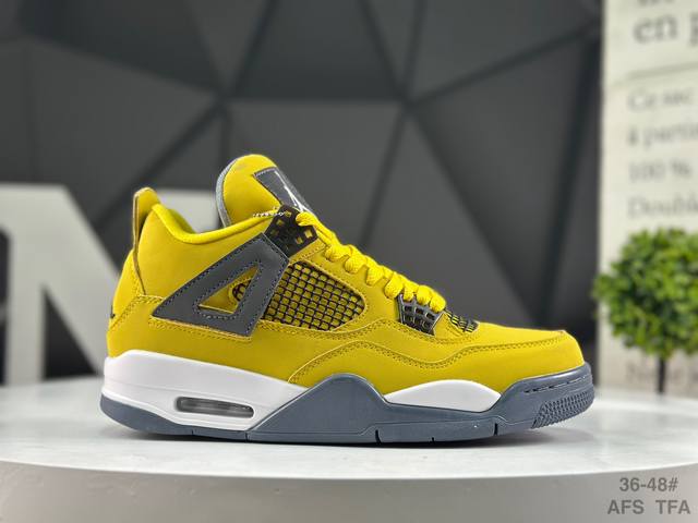 公司级带半码 耐克 Nigel Sylvester X Air Jordan 4 Og Aj4乔4 联名款文化篮球鞋 货号：Ct8527 700 尺码：如图所示