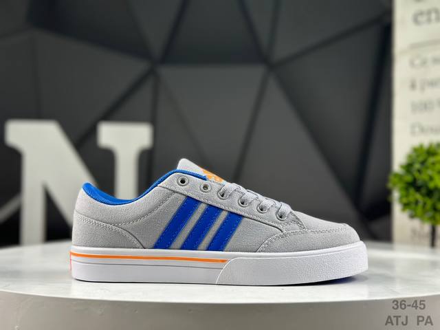 真标 阿迪达斯 Adidas Gvp Canvas Str 网球文化鞋 校园板鞋 低帮系带 帆布鞋 三叶草运动鞋 Eva中底轻质而且舒适，全橡胶大底经久耐用，鞋