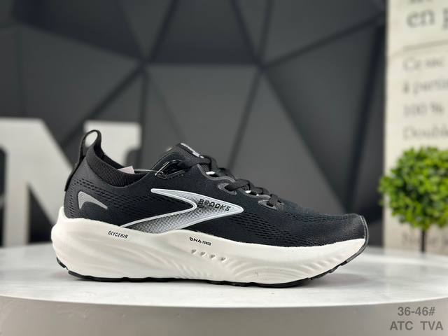 Brooks 布鲁克斯 Glycerin 22 超弹轻盈跑步鞋 采用改进工程空气网眼组合热熔工艺 鞋面材质搭载Dna Loft V2密度泡棉缓震系统 中底外置防