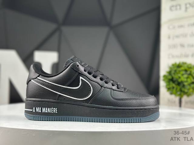 耐克 Nk Air Force 7 Low 空军一号低帮休闲板鞋 #定制皮料 原楦原纸板 纯正空军版型 高清洁度 内置全掌气垫 货号：Sj6698 001 尺码