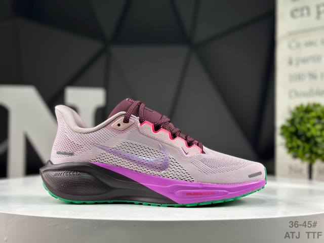耐克 Nike Air Zoom pegasus 41 耐克 超级飞马涡轮增压马拉松休闲运动慢跑鞋采用全新双层超轻透气网眼布材质 内里嵌入定型海绵 中底搭载全掌