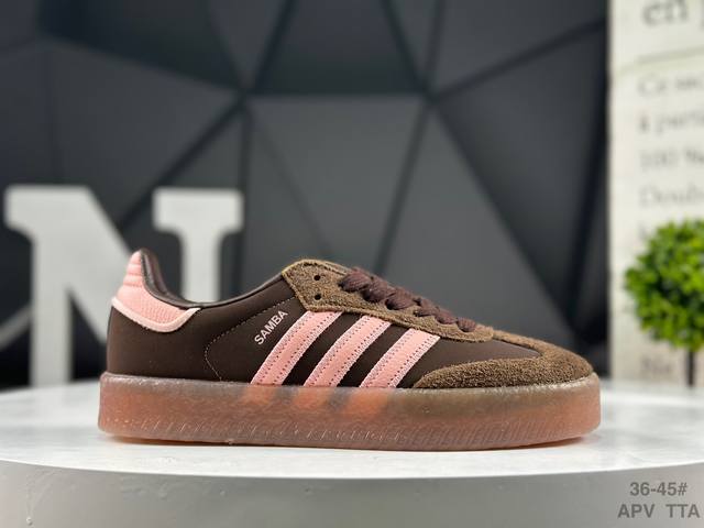 阿迪达斯 三叶草Adidas Originals Sambae 桑巴舞系列绅士德训足球风百搭低帮休闲运动板鞋 货号:Ji2744 尺码:如图所示 Apv Tta