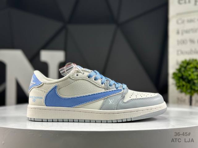 公司级带半码 耐克 Travis Scott X Fragment Design X Jordan Air Jordan 1 Low Og Sp 低帮休闲板鞋