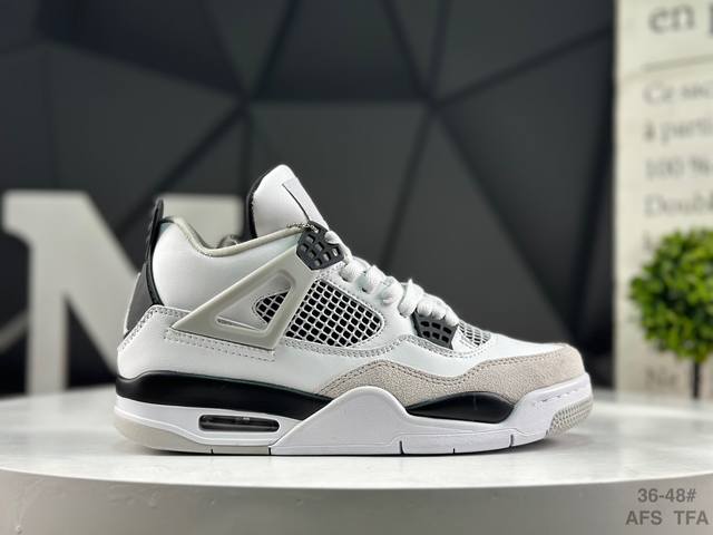 公司级带半码 耐克 Nigel Sylvester X Air Jordan 4 Og Aj4乔4 联名款男子文化篮球鞋 货号：Dh6927 111 尺码：如图