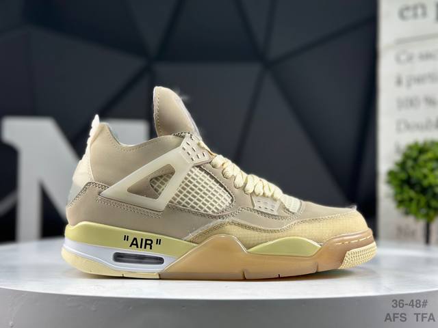公司级带半码 耐克 Nigel Sylvester X Air Jordan 4 Og Aj4乔4 联名款男子文化篮球鞋 货号：Cv9388 100 尺码：如图